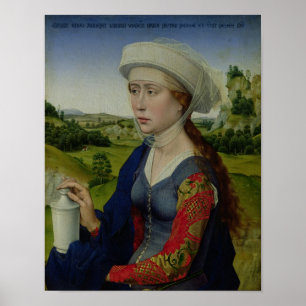 Mary Magdalene uit het rechterpaneel Poster