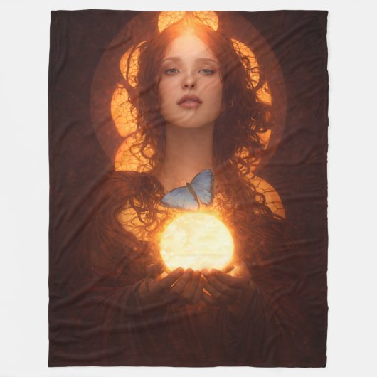Mary Magdalene Vliesdeken Fleece Deken (Voorkant)