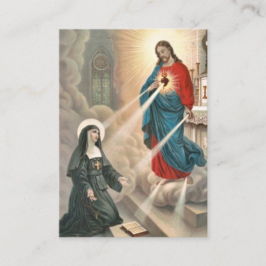 Mary Margaret Alacoque Rooms-Katholieke Kaart Plaatskaartje (Voorkant)