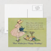 Mary Mary is in tegenstelling tot Happy Birthday Briefkaart (Voorkant / Achterkant)