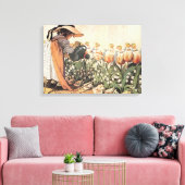 Mary, Mary, Quite Contrary Nursery Rhyme Canvas Afdruk (Insitu (Woonkamer))