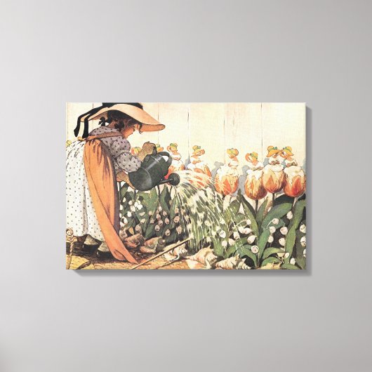 Mary, Mary, Quite Contrary Nursery Rhyme Canvas Afdruk (Voorkant)