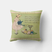 Mary Mary Quite Contrary Nursery Rhyme Kussen (Achterkant)