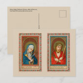 Mary, Mater Dolorosa & Jesus, Ecce Homo Briefkaart (Voorkant / Achterkant)