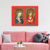 Mary, Mater Dolorosa & Jesus, Ecce Homo Canvas Afdruk (Insitu (Woonkamer))