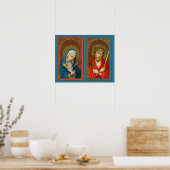 Mary, Mater Dolorosa & Jesus, Ecce Homo Poster (Keuken)