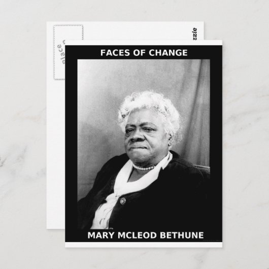 Mary McLeod Bethune Briefkaart (Voorkant / Achterkant)