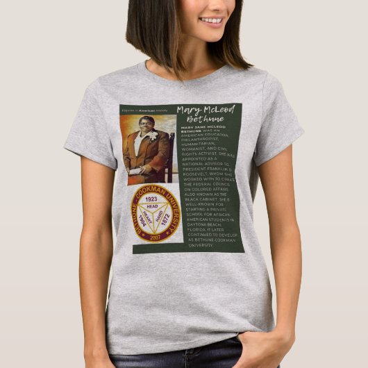 Mary McLeod Bethune - Cijfers in de Amerikaanse ge T-shirt (Voorkant)