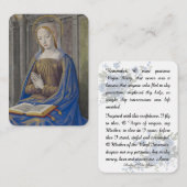 Mary Memorare, een gevlekte maagd, gelovige Kaart Plaatskaartje (Voorkant / Achterkant)