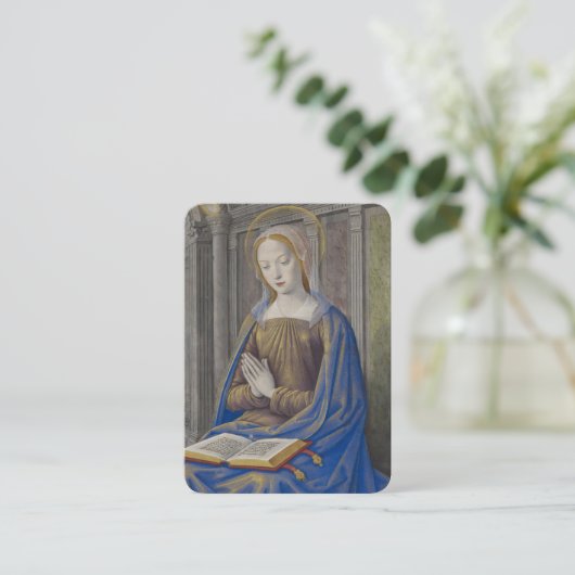 Mary Memorare, een gevlekte maagd, gelovige Kaart Plaatskaartje (Staand voorkant)