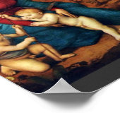 Mary Met Christus Kind en John De Baptist Poster (Hoek)