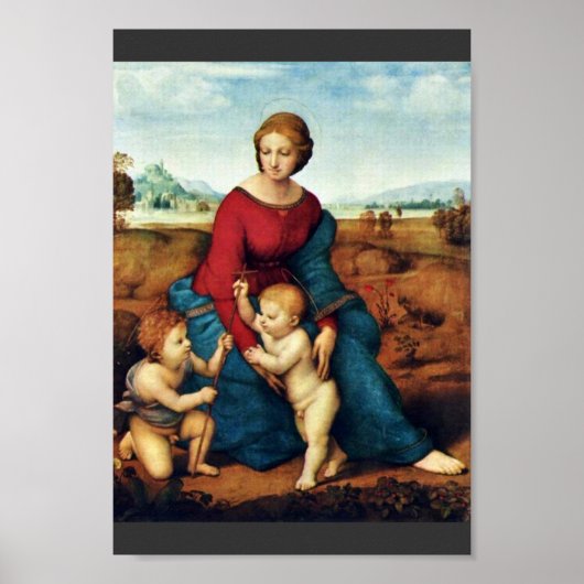 Mary Met Christus Kind en John De Baptist Poster (Voorkant)