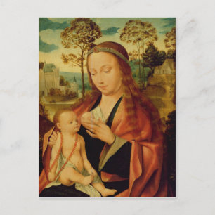 Mary met het Christelijke Kind, begin 16e eeuw Briefkaart