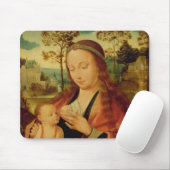 Mary met het Christelijke Kind, begin 16e eeuw Muismat (Met muis)