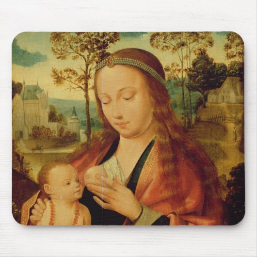 Mary met het Christelijke Kind, begin 16e eeuw Muismat (Voorkant)
