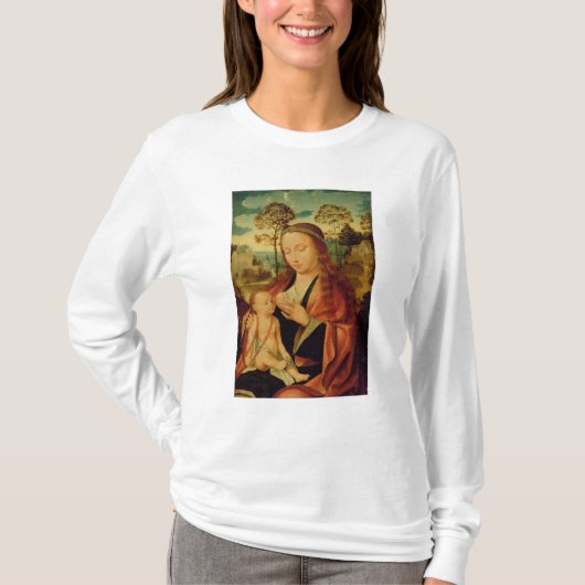 Mary met het Christelijke Kind, begin 16e eeuw T-shirt (Voorkant)