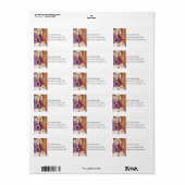  Mary met Jezus in Manger Address Label (Full Sheet)
