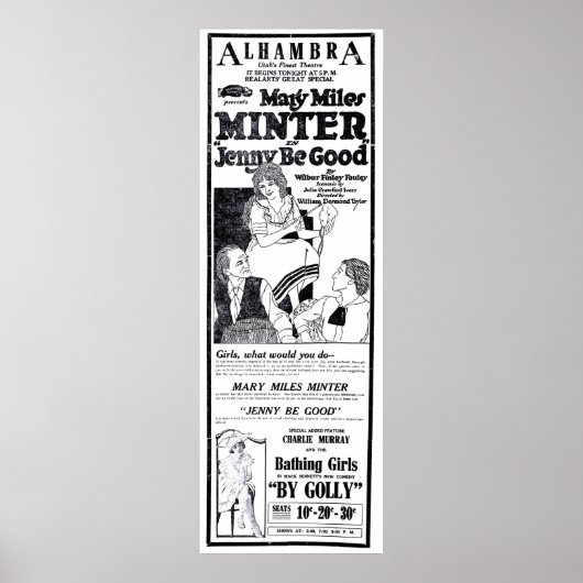 Mary Miles Minter 1920 film en poster (Voorkant)