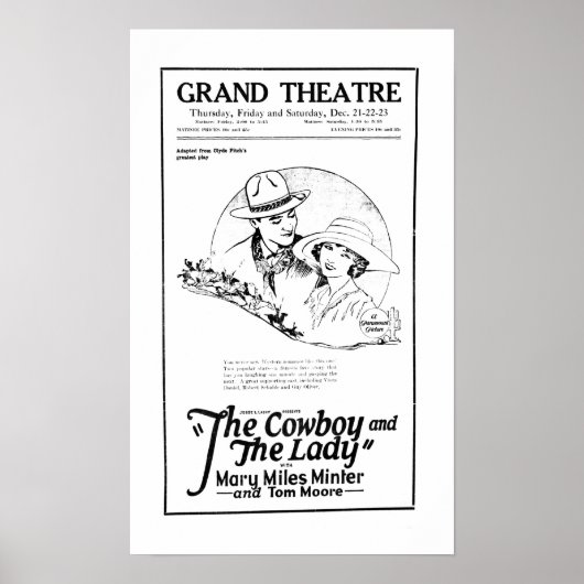 Mary Miles Minter 1922  film en poster (Voorkant)