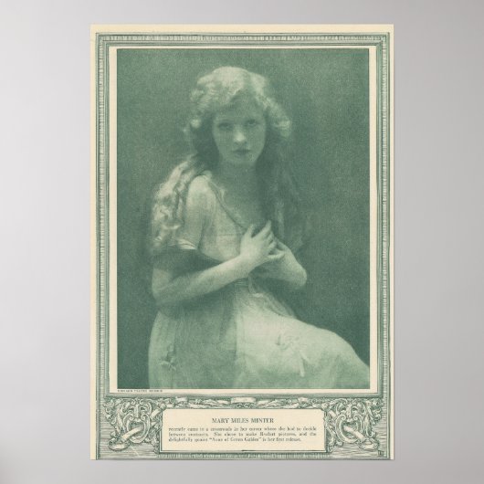 Mary Miles Minter Silent Star Print (Voorkant)