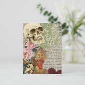 Mary Mixed Media Collage Briefkaart (Staand voorkant)