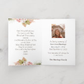 Mary Modern katholieke begrafenis Memorial Prayer  Folie Wenskaart (Binnenlaag)