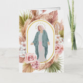 Mary Modern katholieke begrafenis Memorial Prayer  Folie Wenskaart (Voorkant)