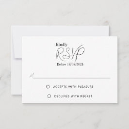 Mary - Moderne minimalistische RSVP