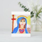 Mary, moeder van de liefde briefkaart (Staand voorkant)