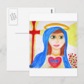 Mary, moeder van de liefde briefkaart (Voorkant / Achterkant)