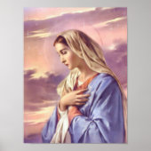 Mary moeder van God, de heilige maagd, poster (Voorkant)