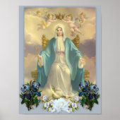 Mary moeder van God, de heilige maagd, poster (Voorkant)