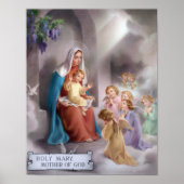 Mary moeder van God, de heilige maagd, poster (Voorkant)