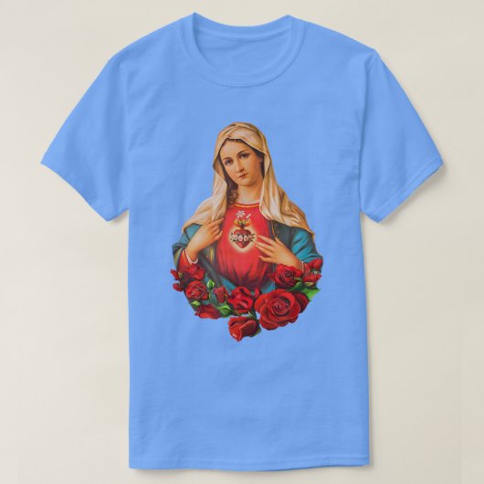 Mary Moeder van God Hart van Maagd Mary Classic Ca T-shirt (Design voorkant)