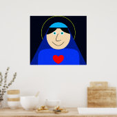 Mary Moeder van God Poster (Keuken)