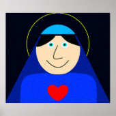 Mary Moeder van God Poster (Voorkant)