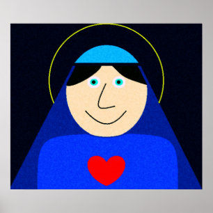 Mary Moeder van God Poster