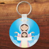 Mary Moeder van God Sleutelhanger (Voorkant)