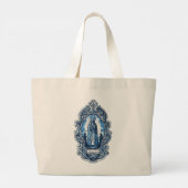 Mary moeder van jesus, Fatima sanctuary azulejos Grote Tote Bag (Achterkant)