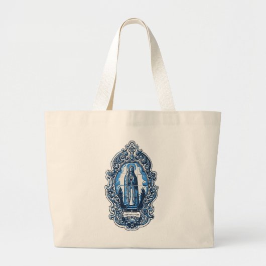 Mary moeder van jesus, Fatima sanctuary azulejos Grote Tote Bag (Voorkant)