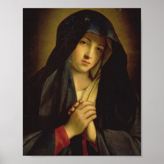Mary Moeder van Jezus - de Madonna in verdriet Poster (Voorkant)