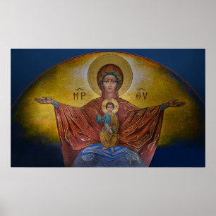 Mary, moeder van Jezus, Theotokos Poster