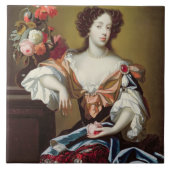 Mary of Modena (1658-1718), c.1680 (olie op doek) Tegeltje (Voorkant)