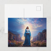 Mary of Nazareth Walking Alone Briefkaart (Voorkant / Achterkant)