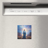 Mary of Nazareth Walking Alone – Christian Artwork Magneet (Insitu (Vaatwasser))