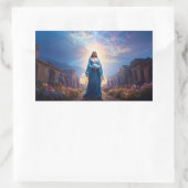 Mary of Nazareth Walking Alone Rechthoekige Sticker (Tas)