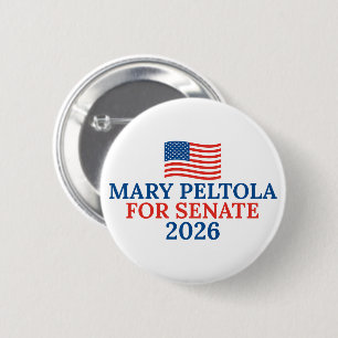 Mary Peltola voor Senaat 2026 Alaska Verkiezing Ronde Button 5,7 Cm