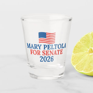 Mary Peltola voor Senaat 2026 Alaska Verkiezing Shot Glas