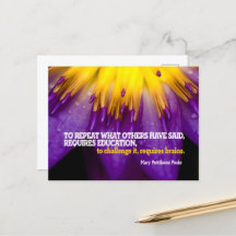 Mary Pettibone Poole Inspirerend quote "Brains"