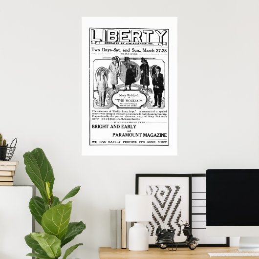 Mary Pickford 1920  film en poster (Thuiskantoor)